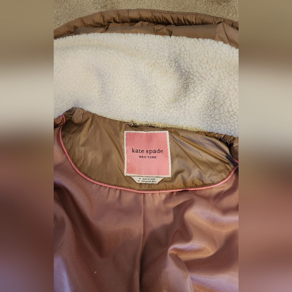 kate spade womens faux sherpa maxi coat - Picture 6 of 11